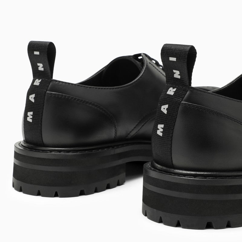 MARNI Contemporary Black Derby Shoes