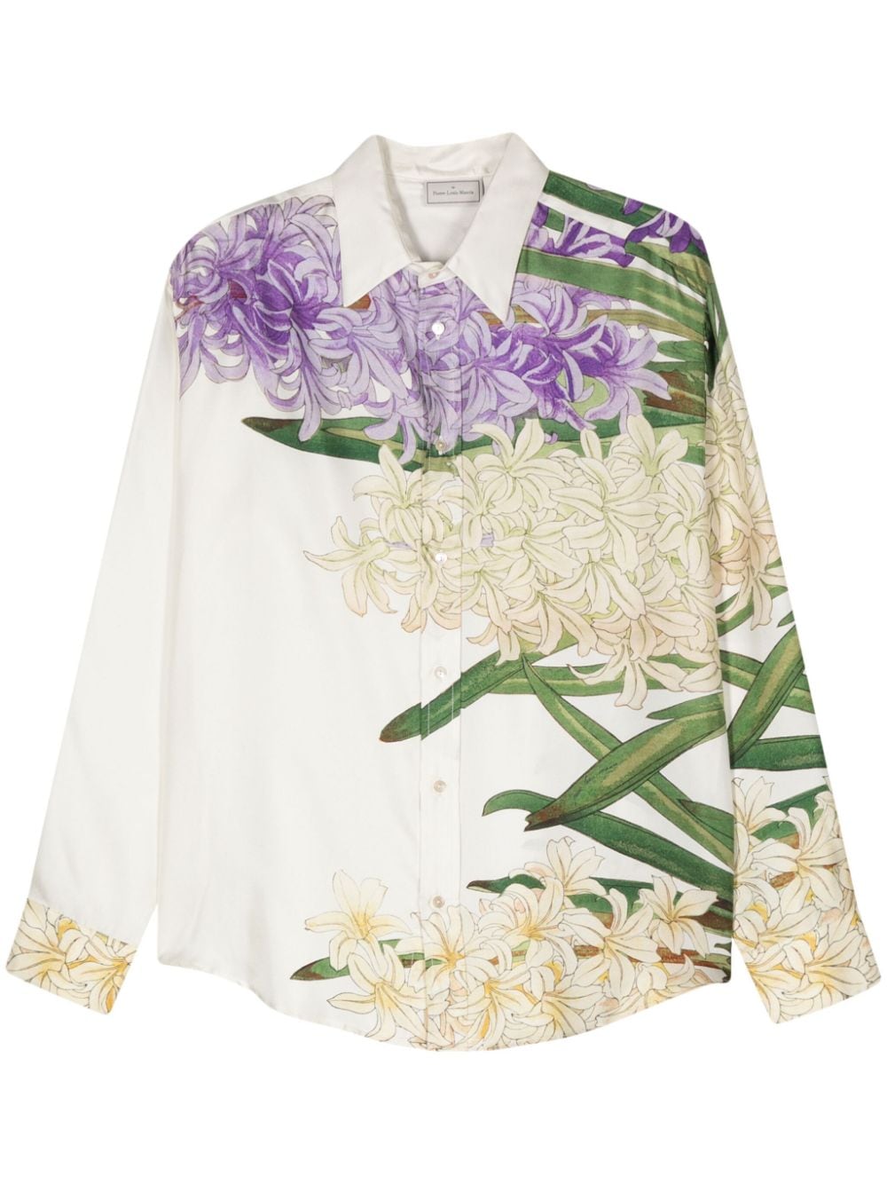 PIERRE LOUIS MASCIA Floral Print Silk Shirt for Women - SS24