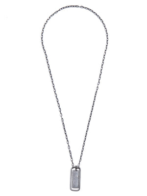 WERKSTATT:MUNCHEN Silver Necklace with Pendant for Men - CARRYOVER Collection