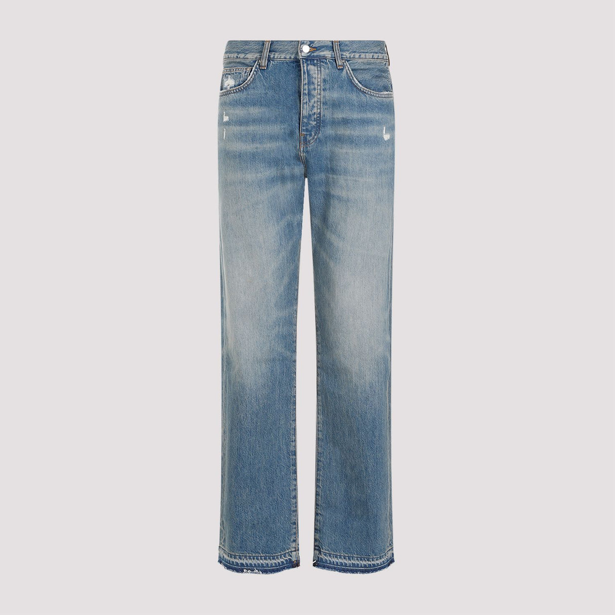 Quần Jeans Rách Màu Trung Bình Cho Nam