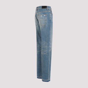 AMIRI Medium-Washed Distressed Jeans for Men