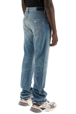 AMIRI Medium-Washed Distressed Jeans for Men
