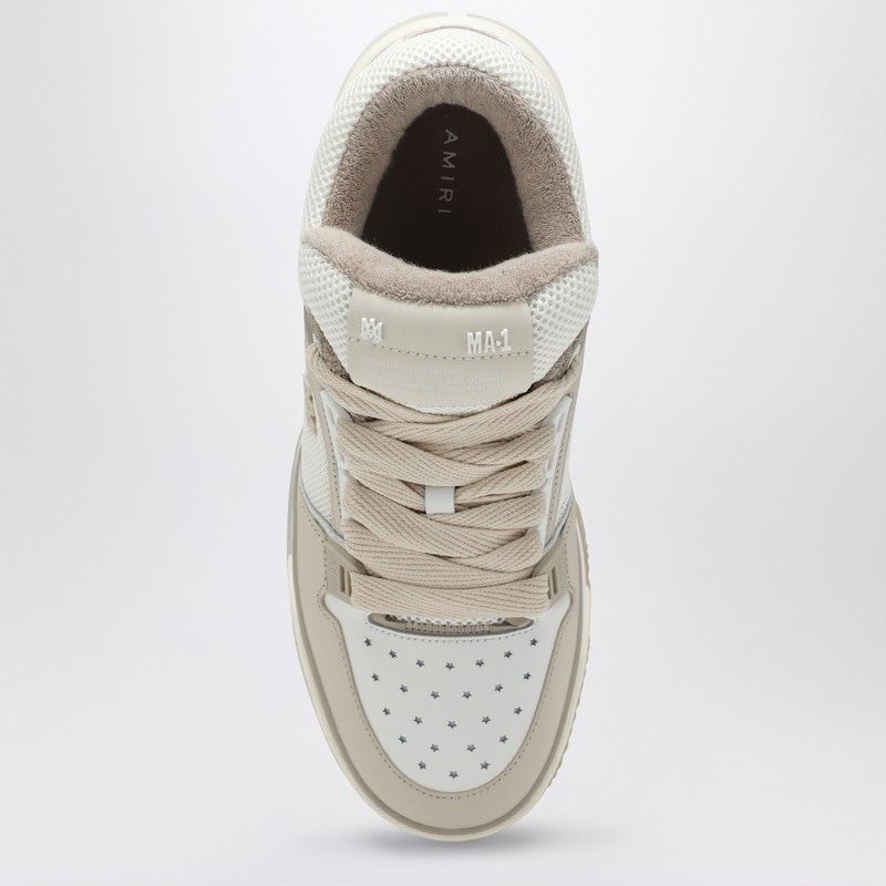 AMIRI Beige & White MA-1 Low-Top Sneakers