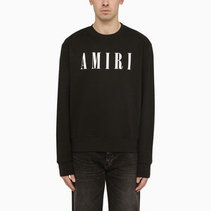 AMIRI Classic Black Crewneck Sweatshirt with Bold Logo