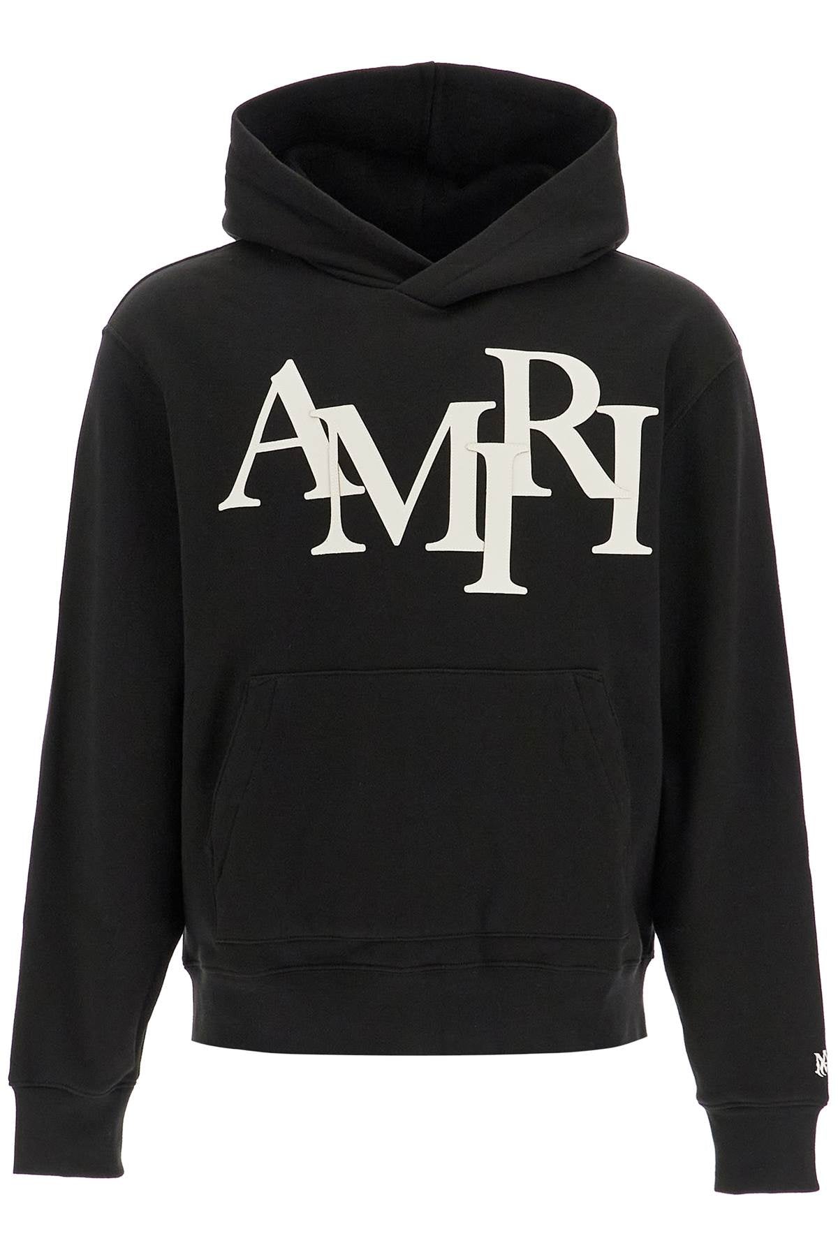 AMIRI Staggered Logo Hoodie - Comfortable Fit