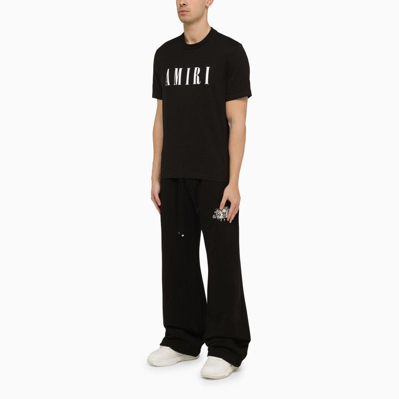 AMIRI Men's Black Cotton Jogging Trousers for SS24