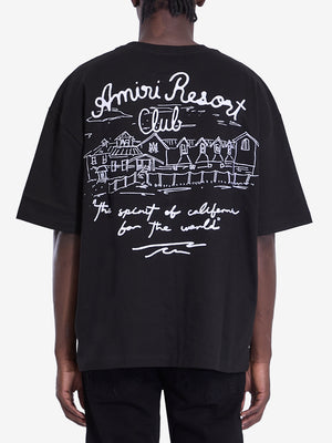 AMIRI Resort Club Short Sleeve Crewneck T-Shirt