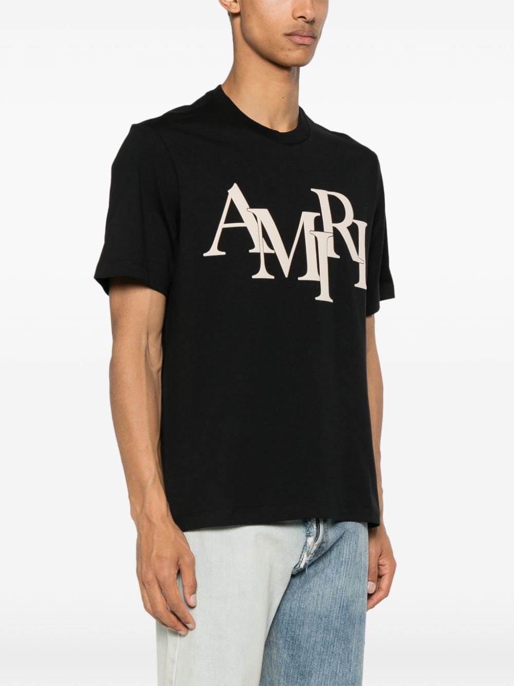 AMIRI Staggered Graphic Tee for Men - FW24 Collection