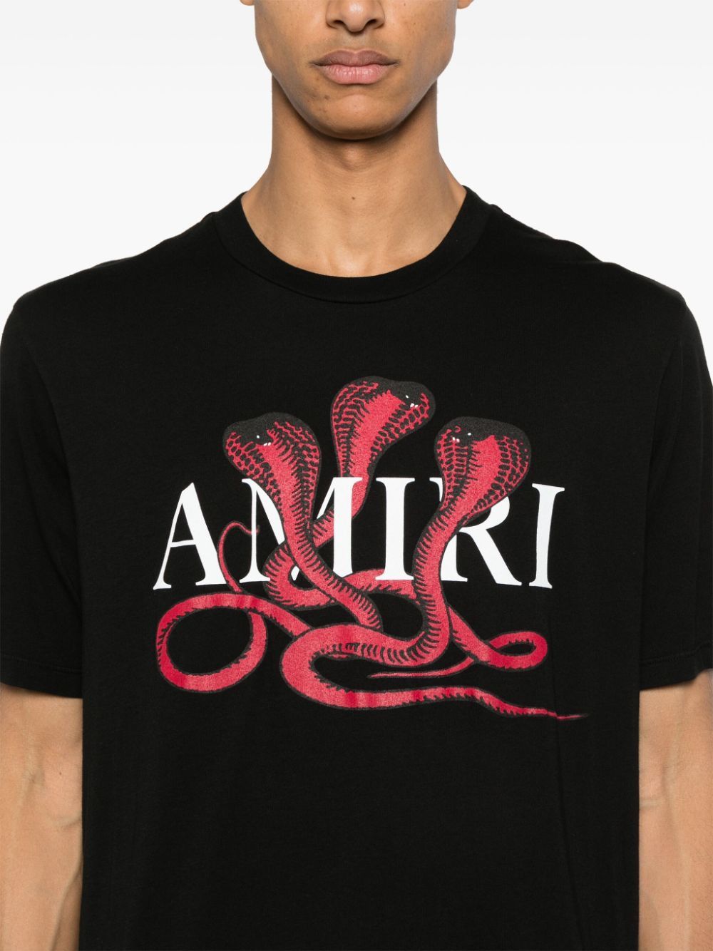 AMIRI Red Snake Print Tee for Men – FW24 Collection