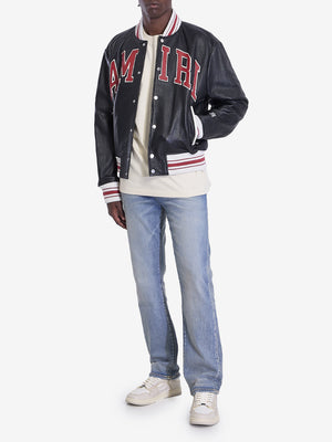 AMIRI Men's Leather Bomber Jacket