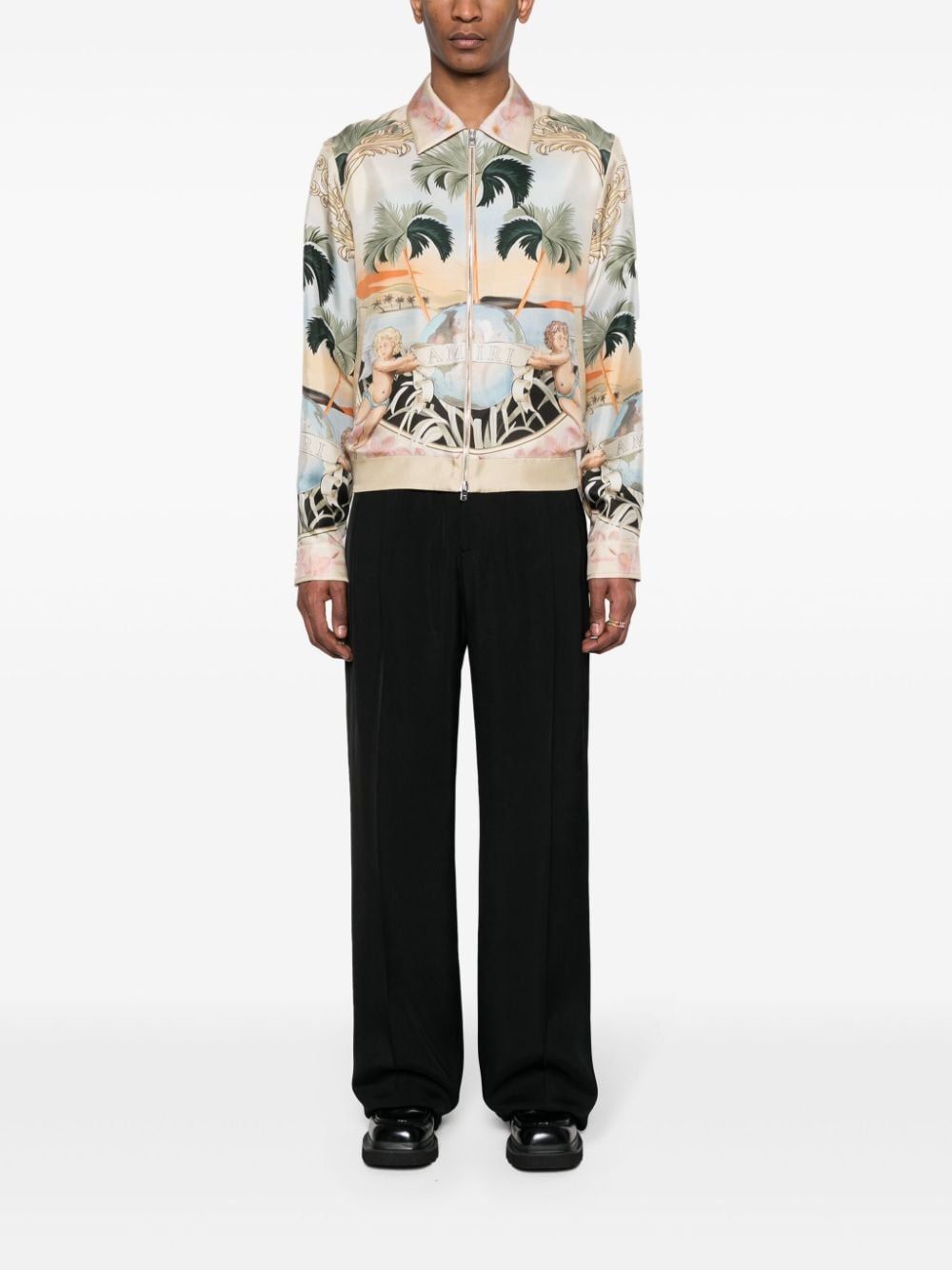 AMIRI Dreamy Cherub Silk Blouson for Men