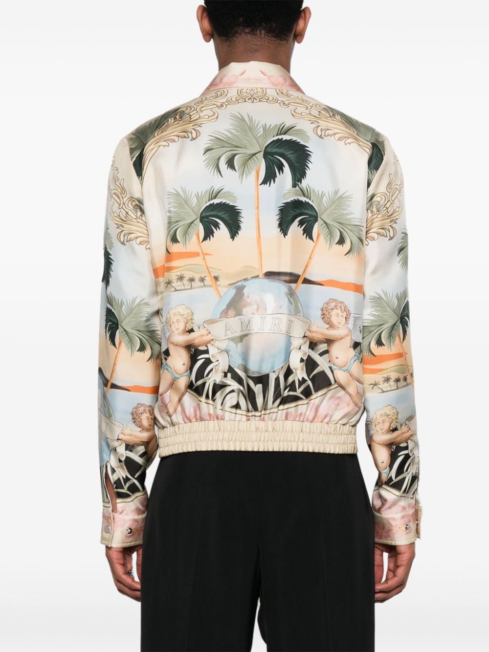 AMIRI Dreamy Cherub Silk Blouson for Men