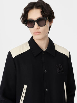 AMIRI Men's Black Wool Blend Western Jacket for FW24