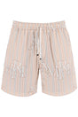 AMIRI Tech Poplin Striped Bermuda Shorts - Size L