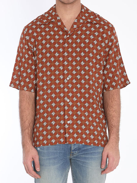 AMIRI Men's Monogram Short-Sleeve Shirt - Size L