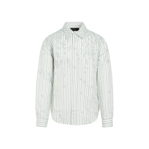 AMIRI Green Floral Stripe Shirt for Men - SS24 Collection