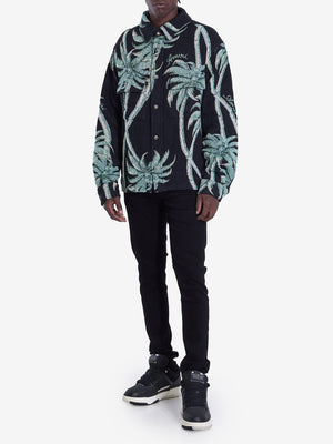 AMIRI Twisted Palms Tapestry Overshirt - Regular Fit