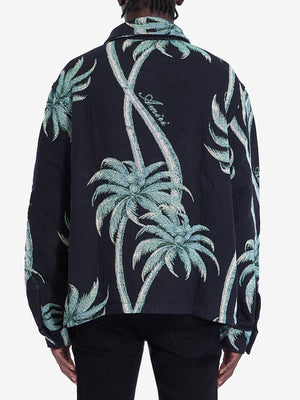 AMIRI Twisted Palms Tapestry Overshirt - Regular Fit