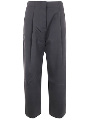 STUDIO NICHOLSON Deep Pleat Volume Ankle Crop Pants