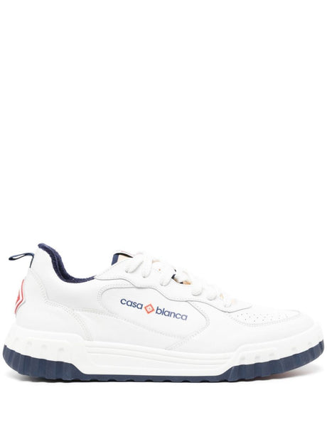 CASABLANCA Navy and White Court Sneaker for Men