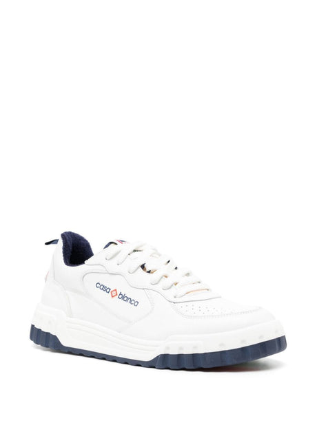 CASABLANCA Navy and White Court Sneaker for Men