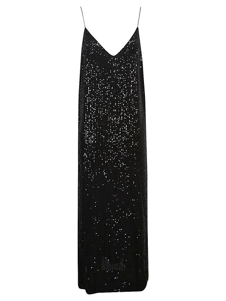 THE NINA STUDIO Mini Sequin V-Neck Dress with Thin Straps and Low Back