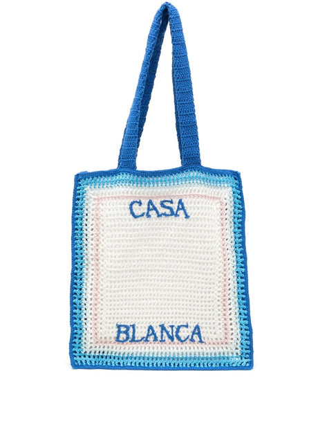 CASABLANCA Crochet Shopper Handbag