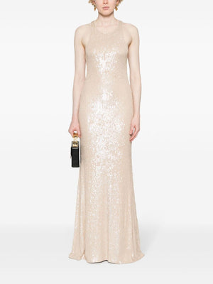 ELISABETTA FRANCHI Mini Sequin Straps Dress