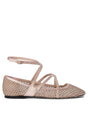 JIMMY CHOO Elegant Crystal Mesh Ballerinas for Women