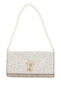 JIMMY CHOO Mini Glitter Sand Wallet with Chain