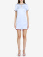 SELF-PORTRAIT Elegant Light Blue Mini Dress with Diamanté Accents