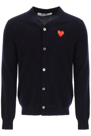 COMME DES GARÇONS PLAY Unisex Cardigan with Heart Logo