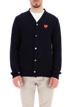 COMME DES GARÇONS PLAY Unisex Cardigan with Heart Logo