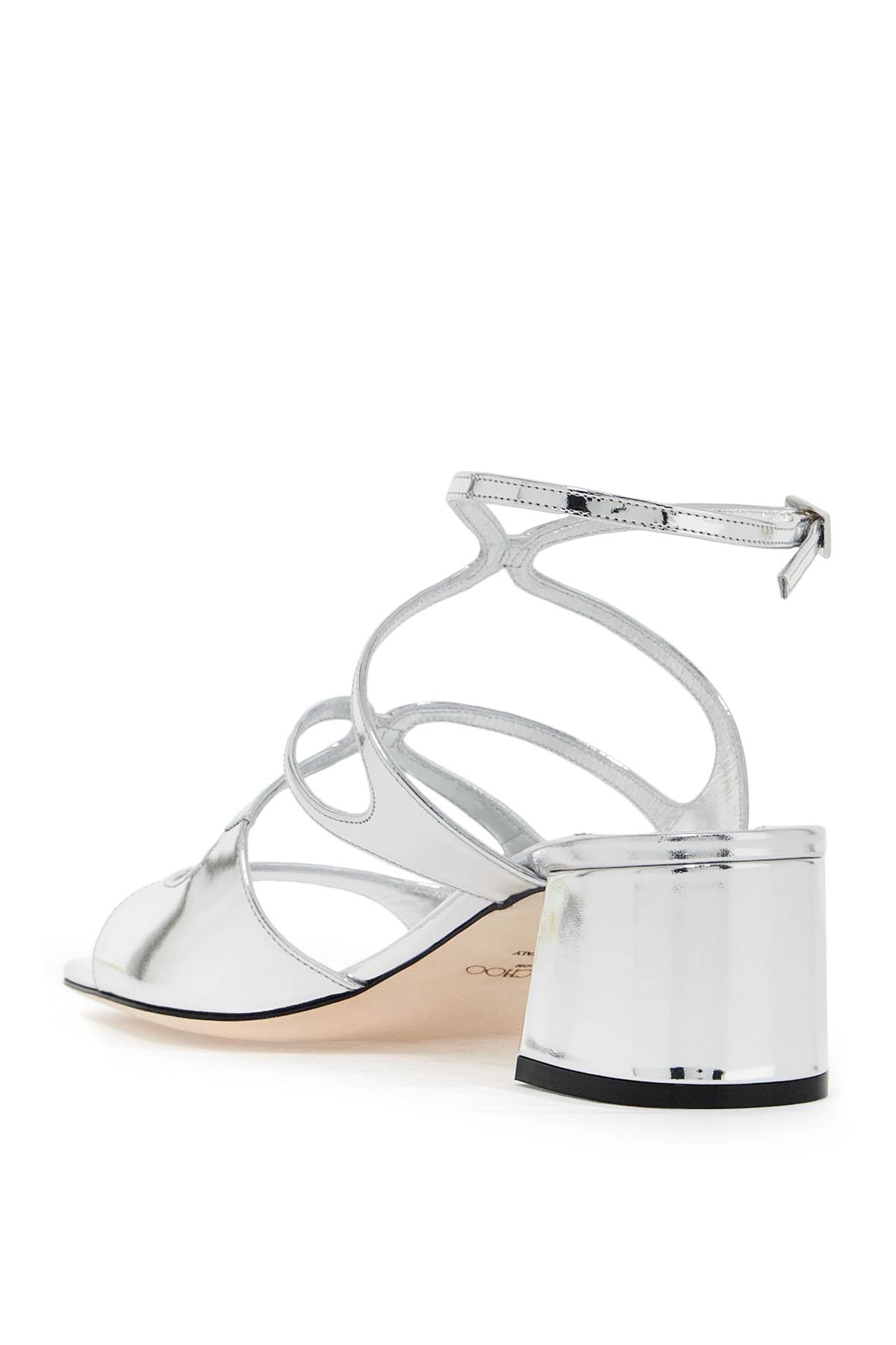 JIMMY CHOO Metallic Leather Azilia 45 Sandals