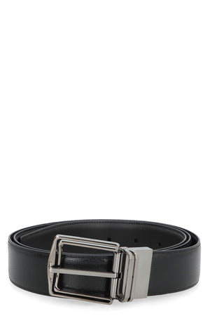 ZEGNA Reversible Leather Belt - 3.5 cm Height