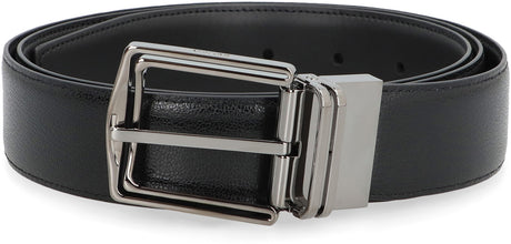 ZEGNA Reversible Leather Belt - 3.5 cm Height