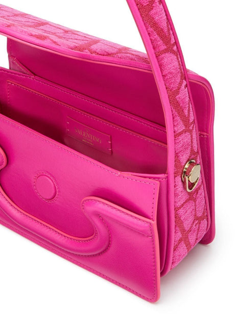 VALENTINO GARAVANI Pink & Purple Polished Shoulder Bag for Women - SS23