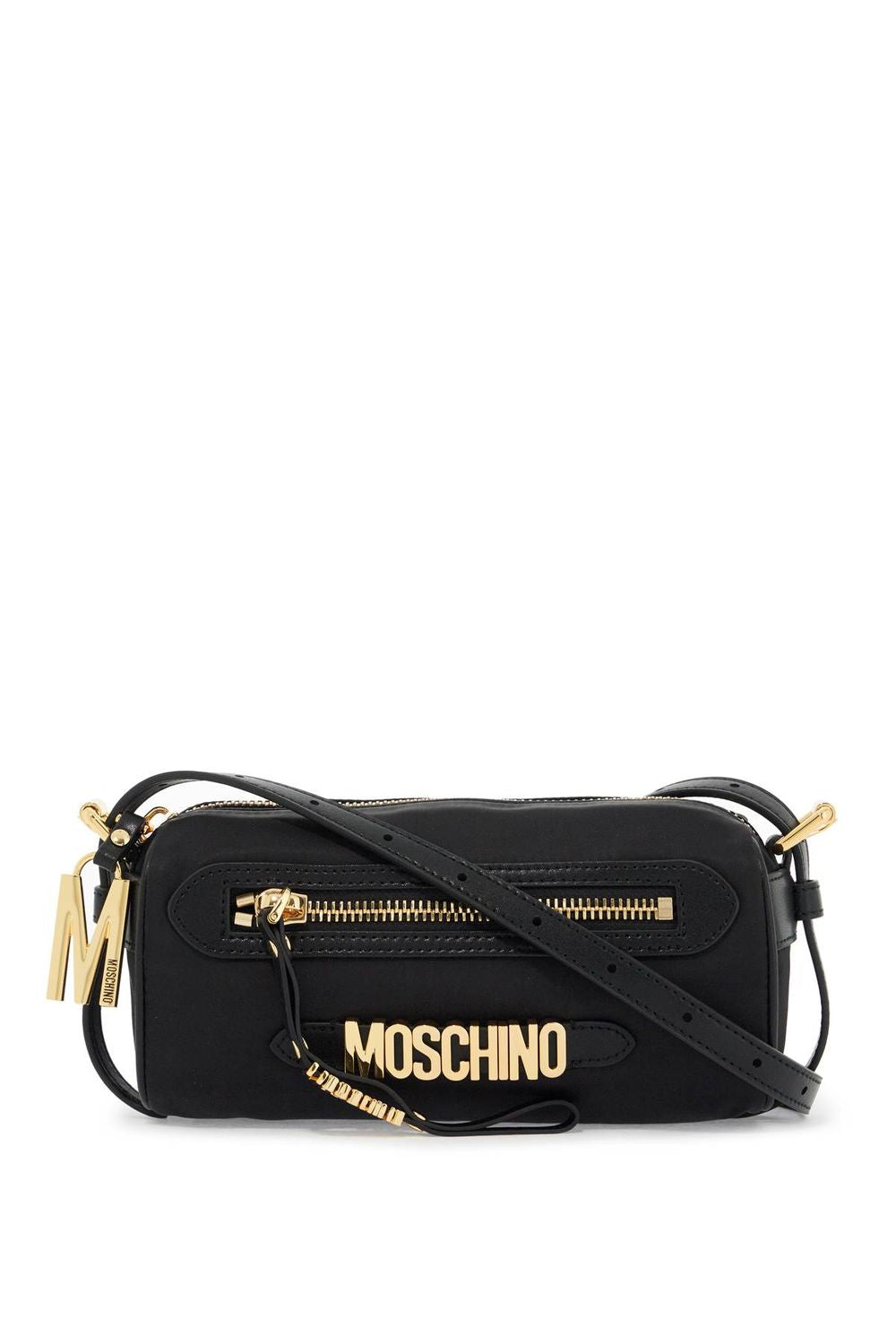 MOSCHINO COUTURE Chic Metal Logo Shoulder Handbag