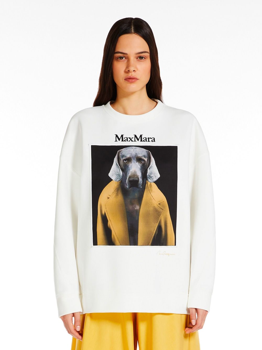 MAX MARA Printed Cotton Sweatshirt