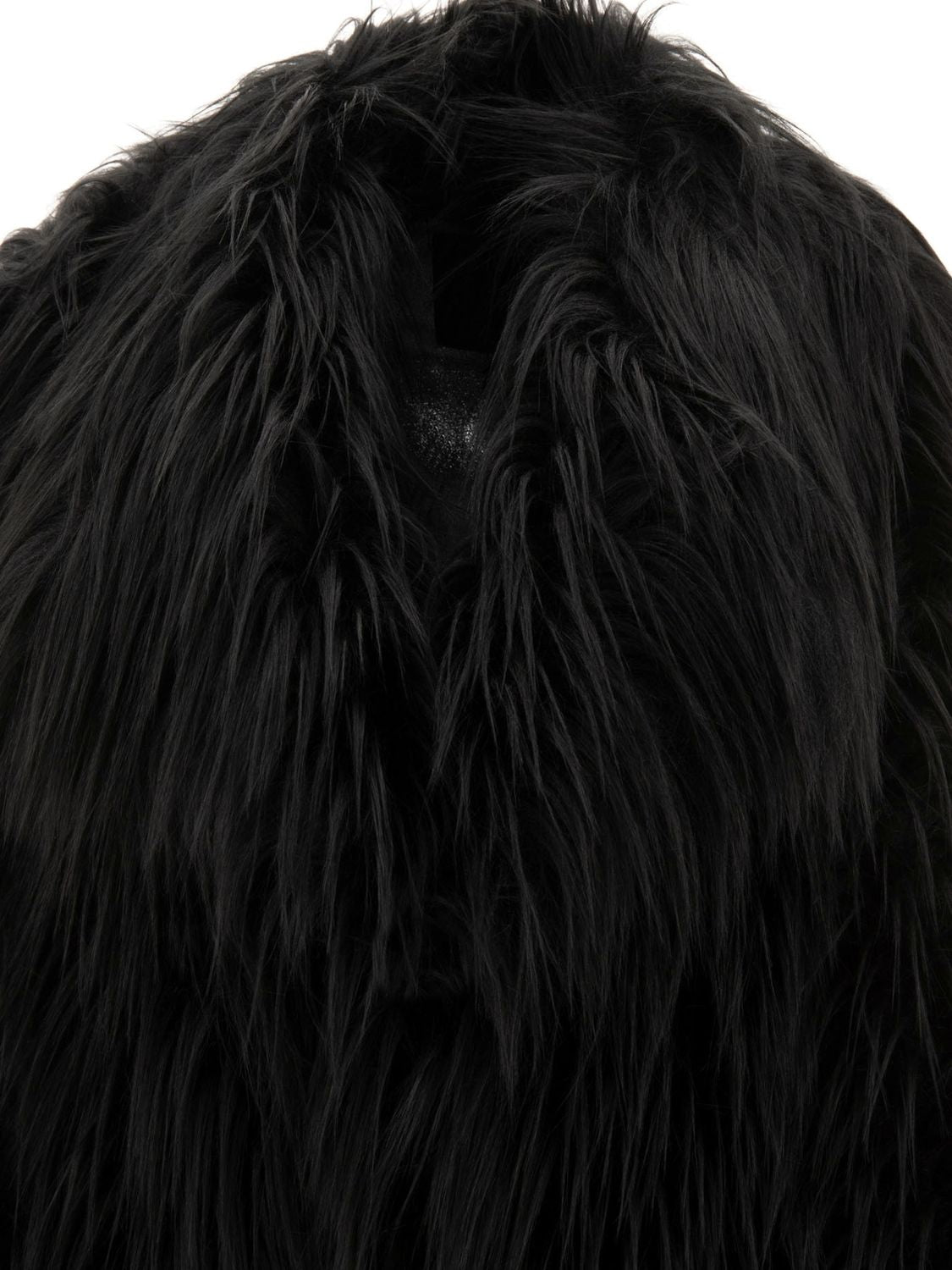 BB COUTURE Luxurious Black Faux-Fur Jacket