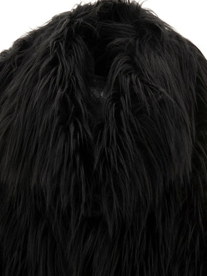 BB COUTURE Luxurious Black Faux-Fur Jacket