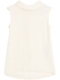 VALENTINO Silk High-Neck Sleeveless Top