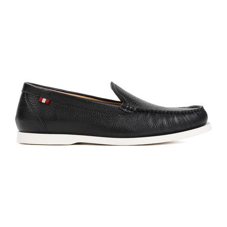 BALLY Grained Deer Leather Loafers - Classic Style for Modern Men