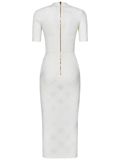 BALMAIN Elegant Longuette Dress for Women