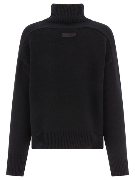 CANADA GOOSE Cozy and Chic: Luxurious Black Turtleneck Sweater for Women