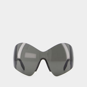 BALENCIAGA Stylish Gray Sunglasses for Men and Women | FW24 Collection