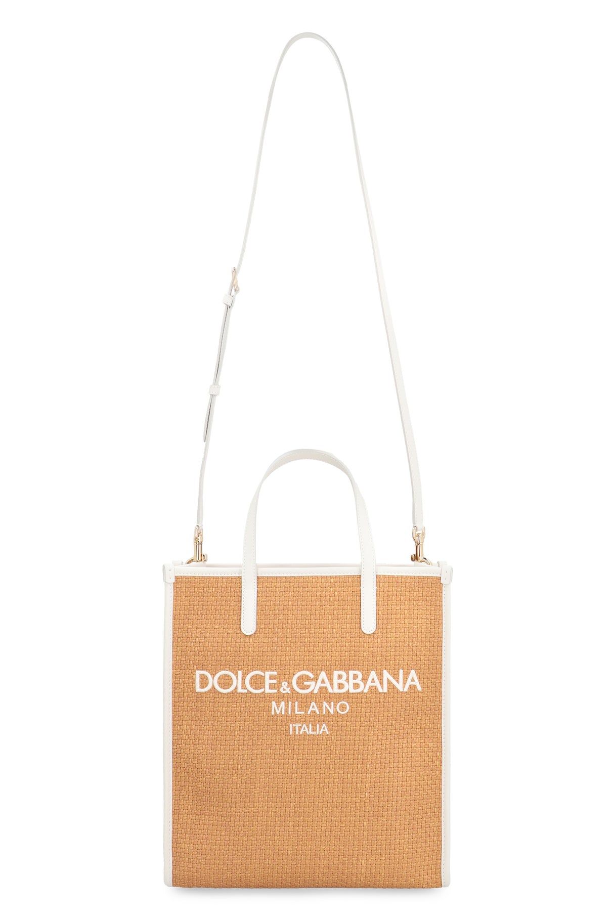 DOLCE & GABBANA Tan Vertical Shopping Handbag - SS24