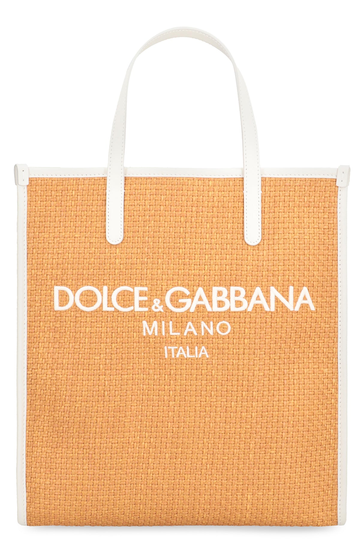 DOLCE & GABBANA Tan Vertical Shopping Handbag - SS24