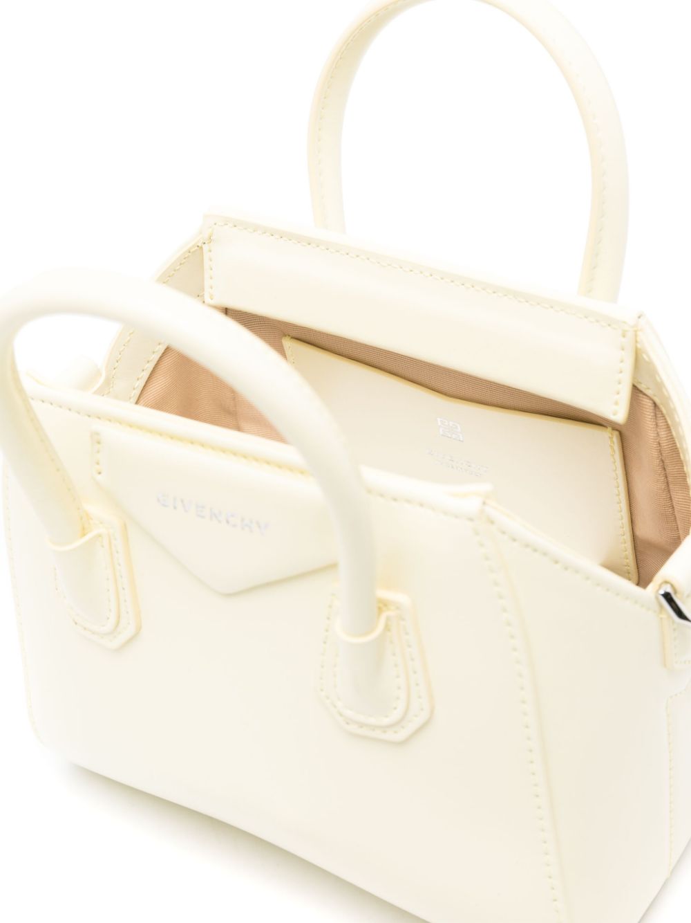 GIVENCHY PASTEL YELLOW Smooth Leather Handbag with Signature 4G Motif for Women