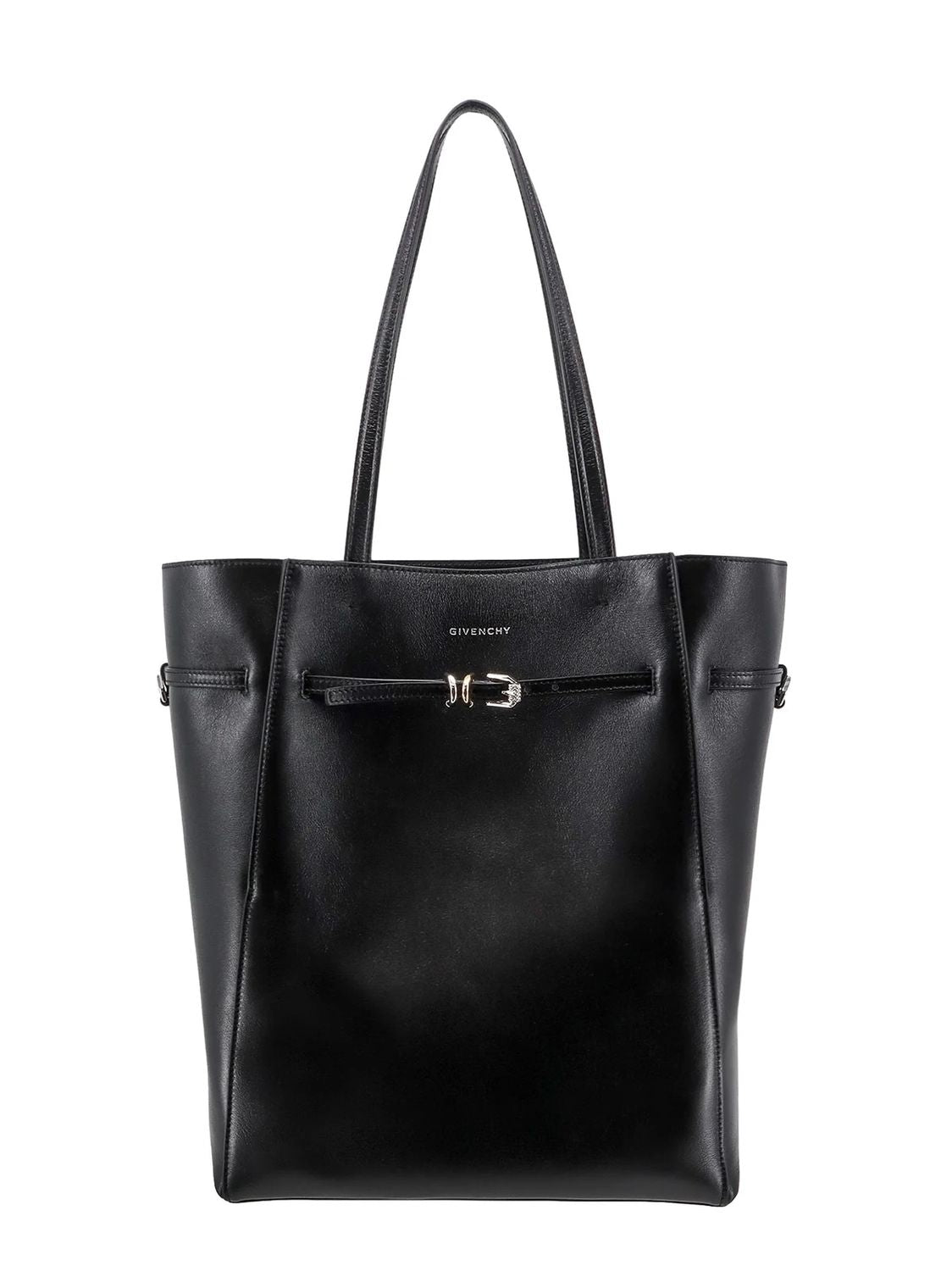 GIVENCHY Chic Black Leather Medium Tote Handbag for Women, Spring/Summer 2024